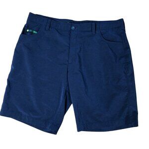 William Murray Golf Shorts Mens 38 Straight Fit Quick Dry Chino Dark Blue Lightw